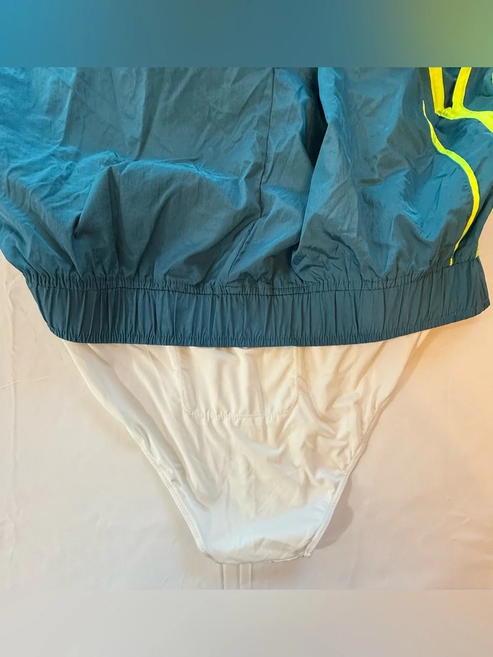 Free People FP Movement Varsity Blues Shorts XL Blue Neon Running Athletic NWOT